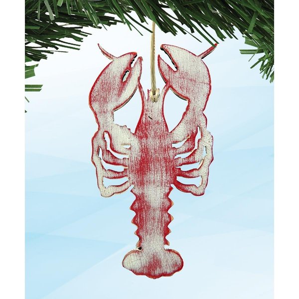 Designocracy Lobster Wooden Ornament 99538O